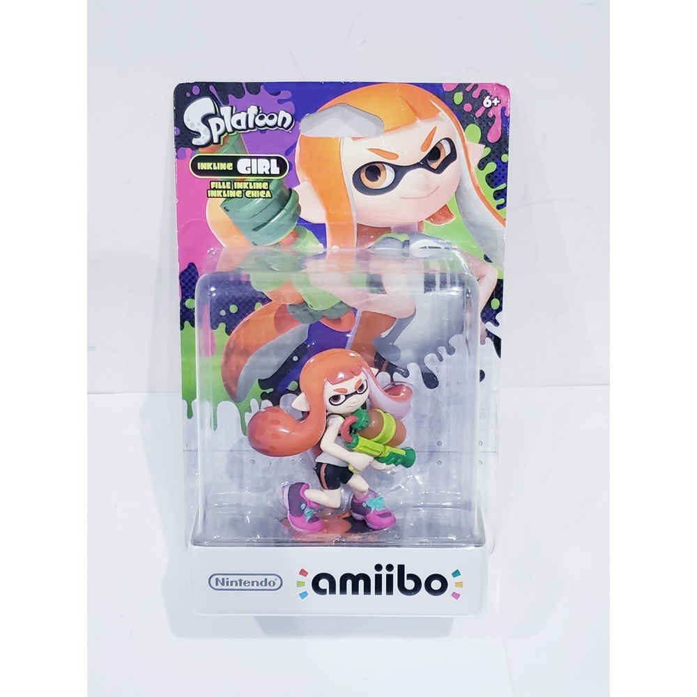 Nintendo Amiibo Splatoon Inkling Girl Orange - New Sealed